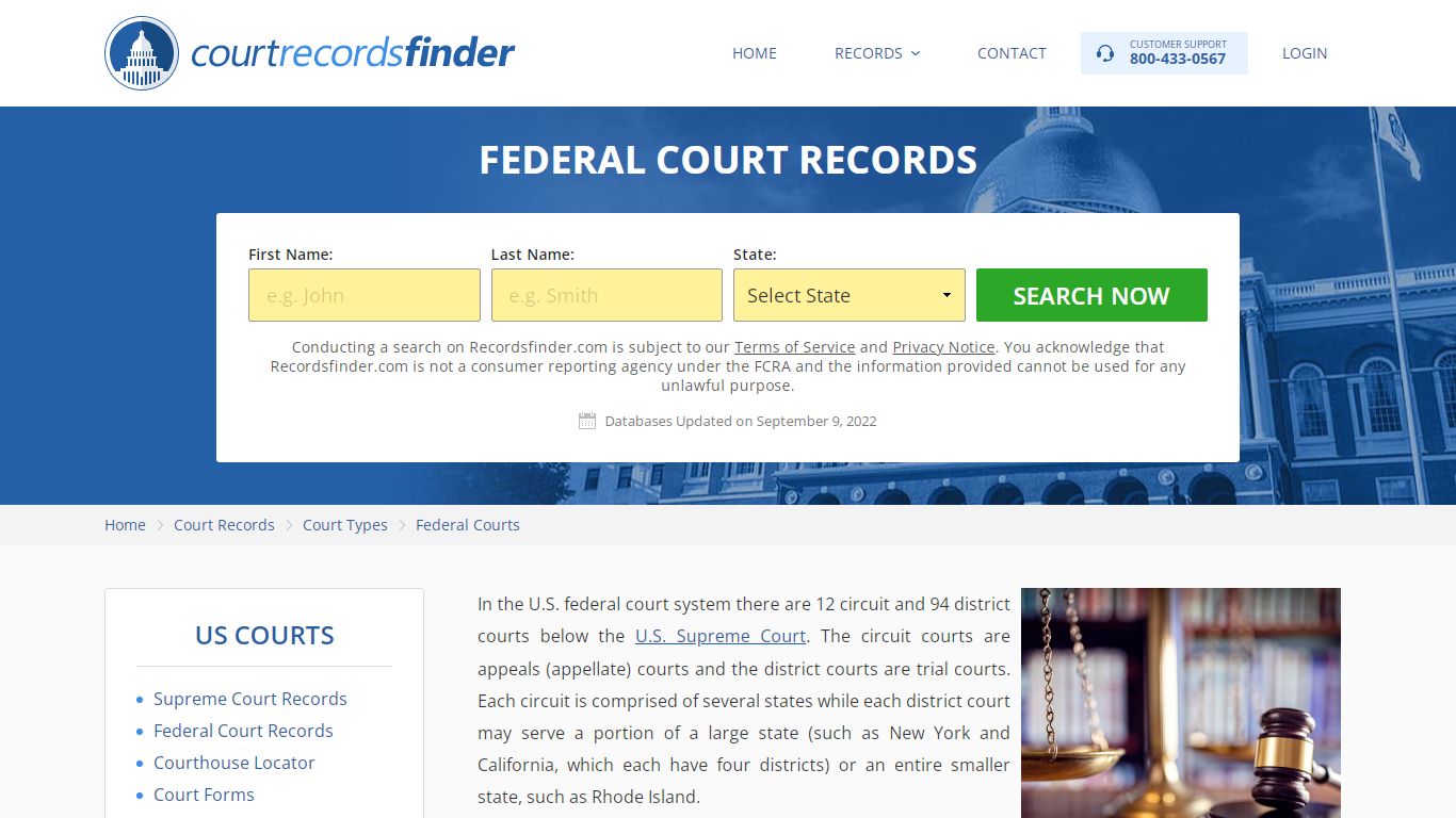 Federal Court Records of the United States - Records Finder